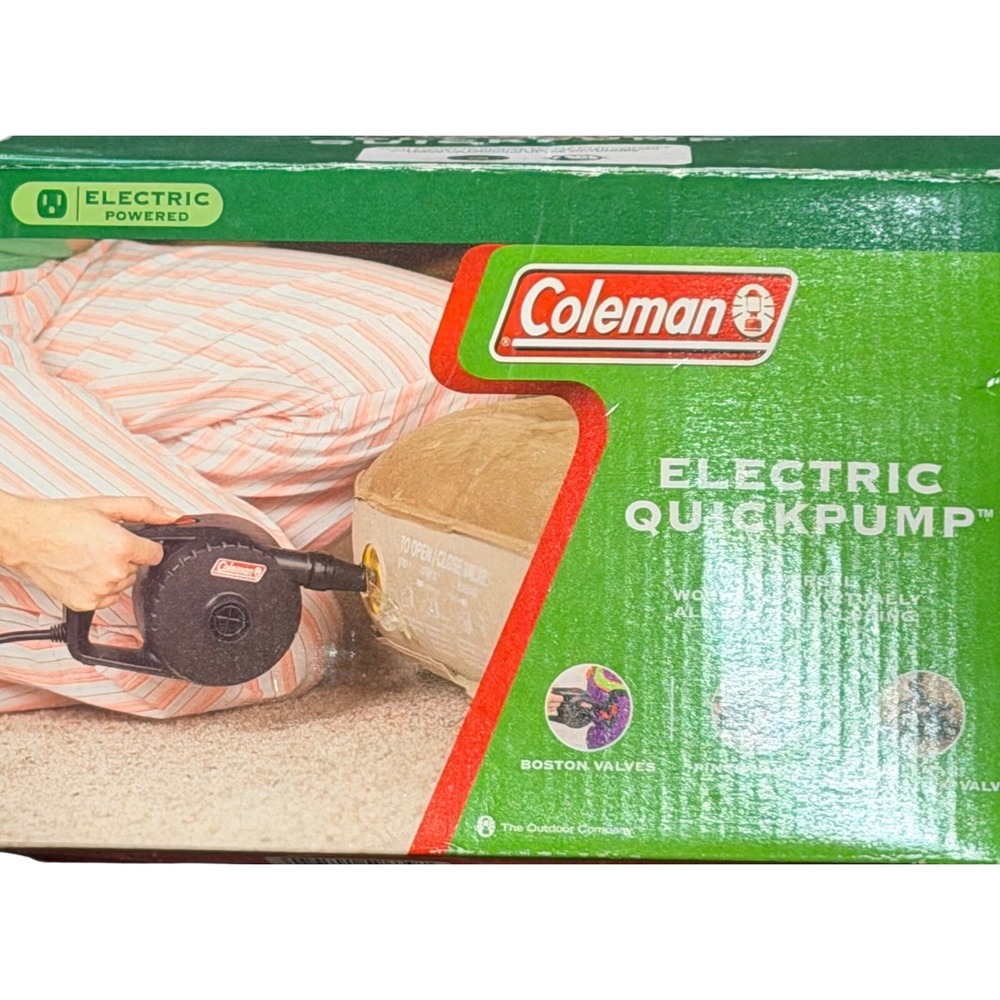 Coleman Electric QuickPump Air Mattress Pump 5999C120 Black Corded 120V Portable